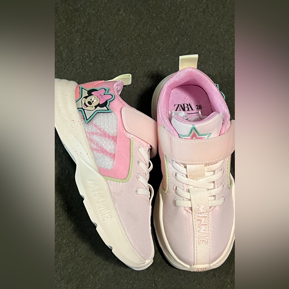 Zara Pink Minnie Mouse Sneakers